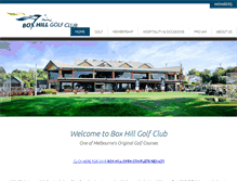 Tablet Screenshot of boxhillgolfclub.com.au